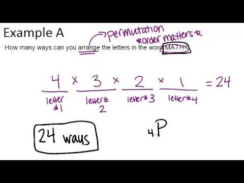 Permutations Examples Video Probability Ck 12 Foundation