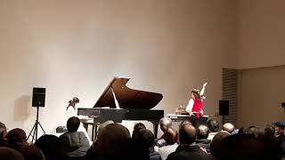 Rina Mori \u0026 Fusa Nishida Chopin piano concert No.1 krakowiak dance / 森理菜 西田夫佐 ショパンピアノ協奏曲第1番 3楽章 踊りつき