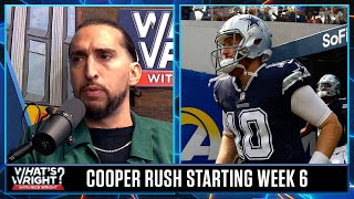 Cooper Rush is back in Wk 6, Nick predicts Eagles will end his winning streak | What's Wright?