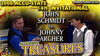 EPIC 14.1: John SCHMIDT vs Johnny ARCHER - 2008 ACCU-STATS 14.1 INVITATIONAL