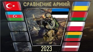 Турция Азербайджан vs Украина Беларусь Польша Литва Латвия Эстония 🇹🇷 Армия 2023 Сравнение военной