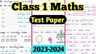 Class 1 maths question paper | Class 1 maths worksheet | maths worksheet for class 1| maths