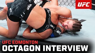 Jasmine Jasudavicius Octagon Interview | UFC Edmonton