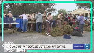 More than 600 wreaths from veterans' graves repurposed in Riverview