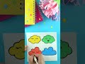 cute colorful clouds cute cloud drawing smile colors