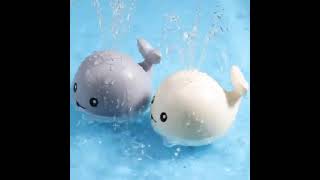 Automatic Water Spraying Whale Bath Toy