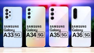 Samsung Galaxy A33 Vs Samsung Galaxy A34 Vs Samsung Galaxy A35 Vs Samsung Galaxy A36. #Trakontech