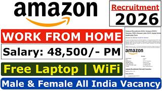 Amazon Recruitment 2026 | Amazon 10th & 12th Remote Jobs | Amazon Vacancy 2026 | Amazon Jobs 2026