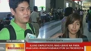 BT: Ilang empleyado, nag-leave na para maagang makapagbakasyon sa probinsya