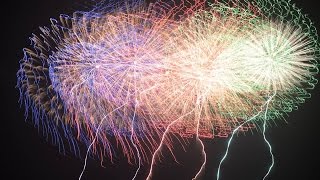 【4K】浜松市佐鳴湖花火大会・平成27年8月8日/4K動画撮影Fireworks display in Hamamatsu-city,Japan/大川原　明撮影