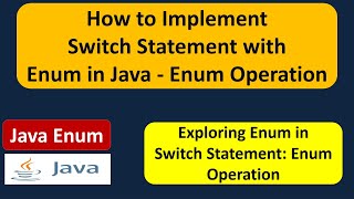 How to Implement Switch Statement with Enum in Java - enum Operation | enum in Java | Java Tutorial