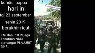 papua demo ricuh hari ini mama papua meminta kesatuan nkri