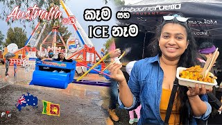 ICE වැස්සකට අහු උන Carnival එක| Myuna Farm| MapPin Travel|Sinhala Vlog Australia