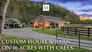 Beautiful family home on Leipers Creek | 16 acre animal farm