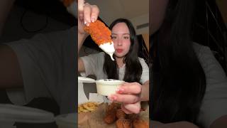 Wingstop Mukbang ASMR: Louisiana rub, Garlic parmesan, Mango habanero #food #eating