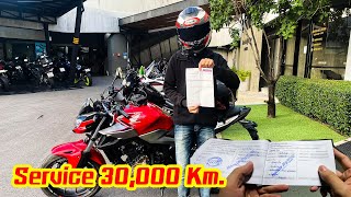 เช็คระยะ 30,000 กม. HONDA CB500F 2019 มีค่าใช้จ่ายเท่าไหร่ ทำอะไรบ้าง | October Rider