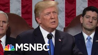 Trump Delivers State Of The Union Jan 29, Dismissing Pelosi’s Postponement | Andrea Mitchell | MSNBC
