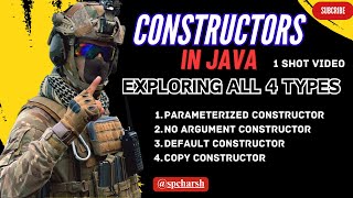Java Constructors: Exploring All Four Types | Comprehensive Guide for Java Developers | @spcharsh |