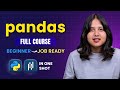 Pandas Full Course (2025) | Python Pandas Tutorial For Beginners | Python Pandas Course |Intellipaat