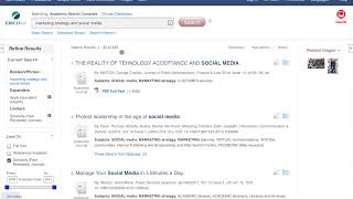 Library - Selecting Search Terms Using Academic Search Complete and EbscoHost