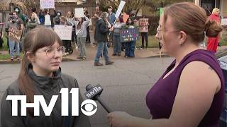 Student speaks against Turning Point USA announcement in Arkansas