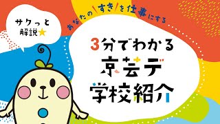 3分でわかる！京芸デ学校紹介【サクッと解説】