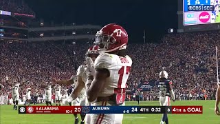 Alabama INSANE game winning touchdown vs Auburn 2023 Iron Bowl