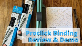 How to use the Proclick binding machine to bind curriculum (with Demo)