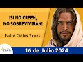 Evangelio De Hoy Martes 16 Julio 2024 l Padre Carlos Yepes l Biblia l San Mateo 11,20-24