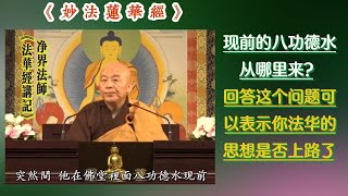 念佛人八功德水现前 这八功德水从何而来？/净界法师《法华经讲记》采撷32 #《妙法莲华经》