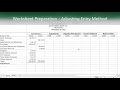 Merchandising Operations Worksheets| Adjusting entry & Closing entry method, Perpetual System