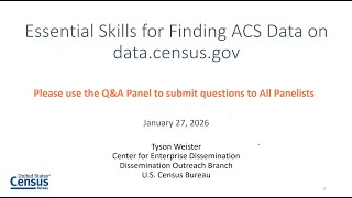 Essential Skills for Finding ACS Data on data.census.gov