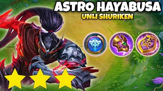 HYPER ASTRO HAYABUSA. UNLIMITED SHURIKEN. MUST WATCH!! 6 ASTRO 4 SCARLET SHADOW 4 ASSASSIN