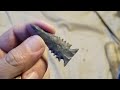 1284 - Part 2/2 Flintknapping Serrated Arrowhead