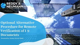 Optional Alternative Procedure for Remote Verification of I-9 Documents