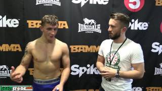 Blaine O'Driscoll post fight interview at BAMMA 26