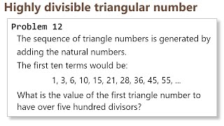 Project Euler: Problem 12 (C/C++)