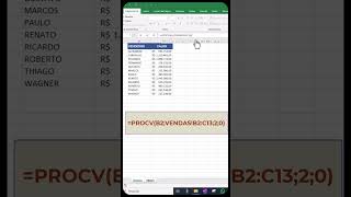 COMO USAR A FUNÇÃO PROCV NO EXCEL