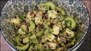 Homemade Kiwi \u0026 Feta Salad, Easy Recipe