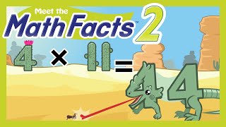 Meet the Math Facts Multiplication \u0026 Division -  4 x 11 = 44