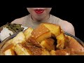 Eating pork meat in big mouthfuls ASMR