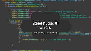 onEnable() & onDisable() | Spigot Plugin Tutorial