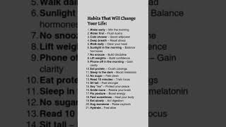 21 Life-Changing Habits You MUST Start Today 🚀