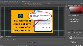 How to fix Photoshop could not save because of a program error