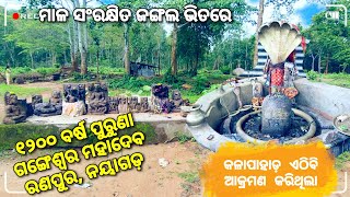 ୧୦୦୦ ଖ୍ରୀଷ୍ଟାବ୍ଦରେ ଗଙ୍ଗବଂଶୀ ରାଜା ନିର୍ମାଣ କରିଥିଲେ। Gangeswara Temple, Ranapur, Nayagarh|