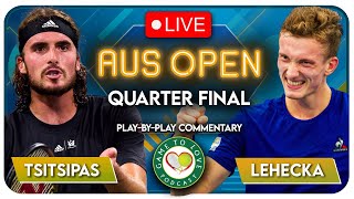TSITSIPAS vs LEHECKA | Australian Open 2023 | LIVE Tennis Play-by-Play Stream