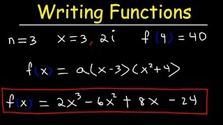 Writing Polynomial Functions With Given Zeros | Precalculus