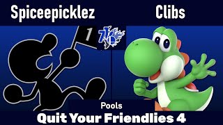 QYF4 | Spiceepicklez (Mr Game \u0026 Watch) vs Clibs (Yoshi) | Pools | SSBU Ultimate Tournament