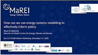 12. How can we use energy systems modelling to effectively inform policy?