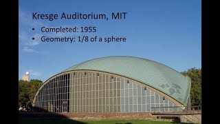 The Kresge Auditorium at MIT (USA)